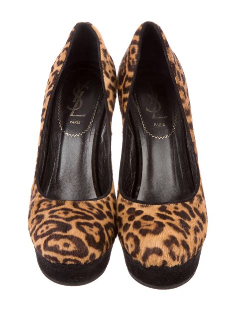 Yves Saint Laurent Leopard Shoes .